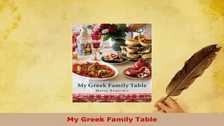 PDF  My Greek Family Table PDF Online