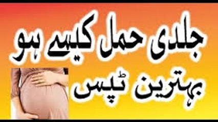 Jaldi pregnancy ke liye - jaldi hamal kese ho in urdu hindi