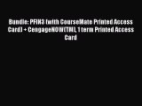 Read Bundle: PFIN3 (with CourseMate Printed Access Card)   CengageNOW(TM) 1 term Printed Access