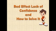 Understanding Lack of Confidence Psychology Mental Health