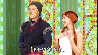 Elsa Finds Her Brother Tarzan. In Real Life With Frozen Anna, Kristoff, and Hans
