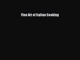 [Download] Fine Art of Italian Cooking Free Books