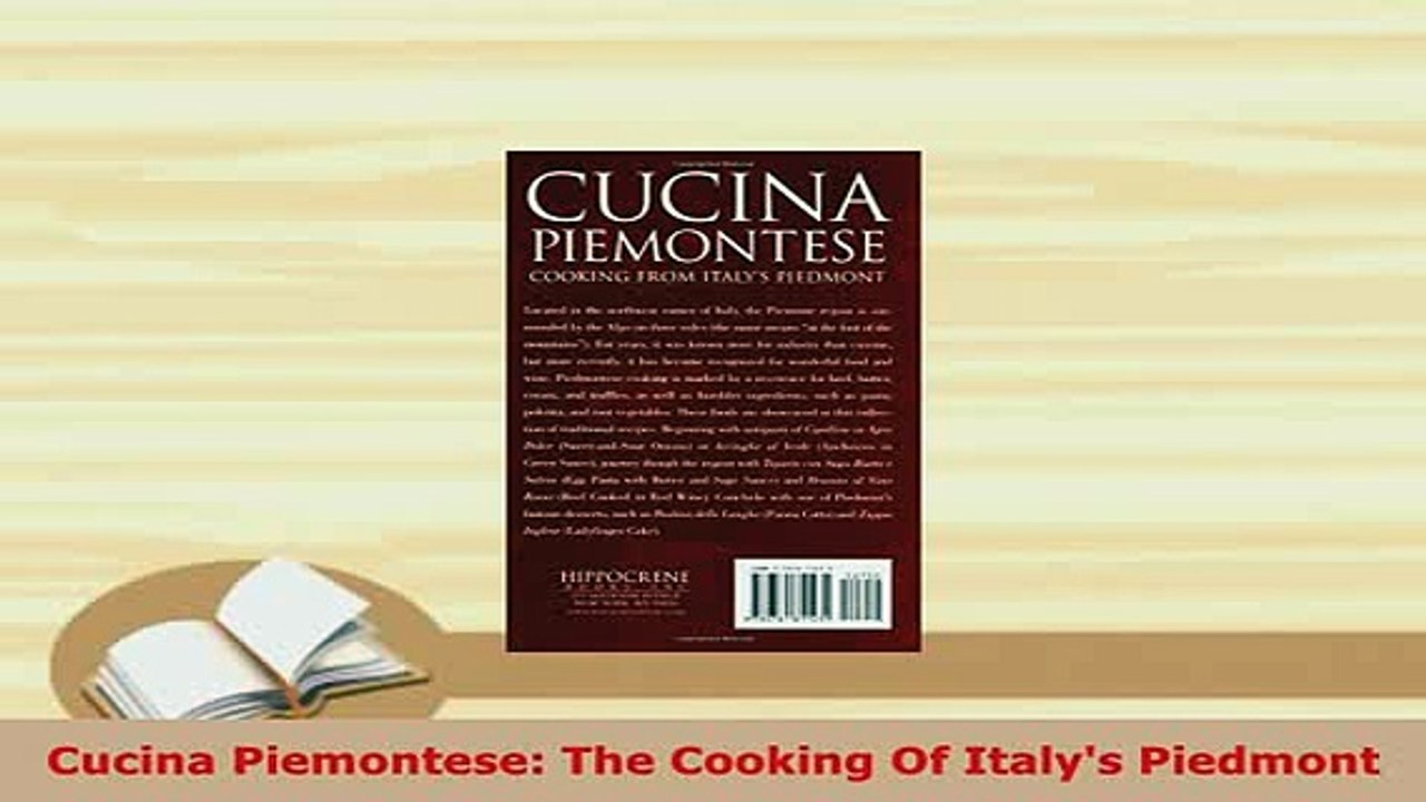 PDF  Cucina Piemontese The Cooking Of Italys Piedmont Download Online