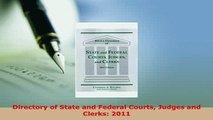 PDF  Directory of State and Federal Courts Judges and Clerks 2011 Free Books