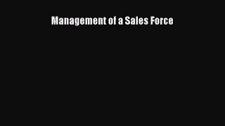 Download Management of a Sales Force Ebook Free