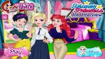 Disney Princess Job Interview Snow White, Elsa & Ariel Dress Up Video Game For Toddler