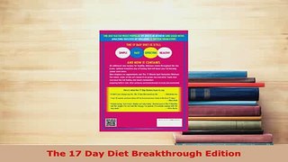 Read  The 17 Day Diet Breakthrough Edition Ebook Free