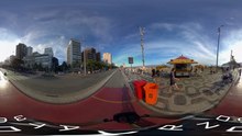 Ipanema Beach ride on a bike in 360 degrees video