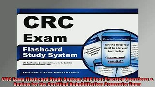 Free PDF Downlaod  CRC Exam Flashcard Study System CRC Test Practice Questions  Review for the Certified READ ONLINE