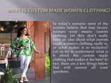 Custom Women Made Clothing| Personalised Womens Clothing