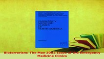 PDF  Bioterrorism The May 2002 Issue of the Emergency Medicine Clinics Download Full Ebook