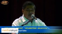 Mat Sabu: Seorang Curi RM2.6B Rakyat Tak Peduli, Hutang RM40B 1MDB Rakyat Tak Peduli