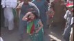 Ainee Khan's Cat Walk in PTI Jalsa at Peshawar