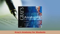 PDF  Grays Anatomy for Students Ebook