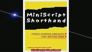 FREE DOWNLOAD  MiniScript Shorthand  FREE BOOOK ONLINE