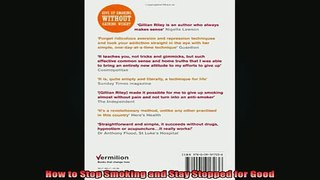 READ book  How to Stop Smoking and Stay Stopped for Good Full Free