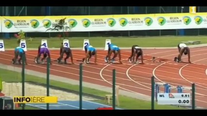 Download Video: Asafa Powell Beats Andre DeGrasse in Men's 100m Guadeloupe Invitational 2016