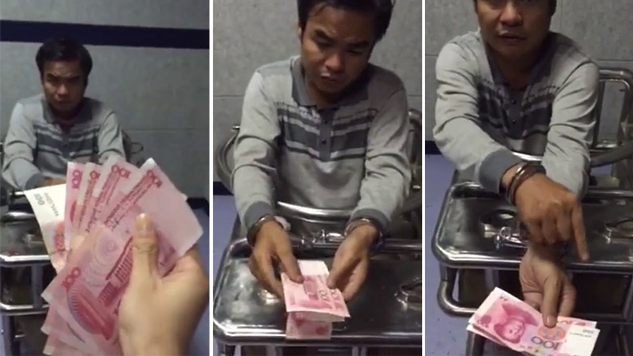 Un voleur de billet de banque bluffe un policier chinois