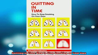 READ book  Quitting in Time How to Stop Smoking on Your Own Online Free