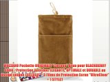 MUZZANO Pochette ORIGINALE Cocoon Brun pour BLACKBERRY 9900 - Protection Antichoc ELEGANTE