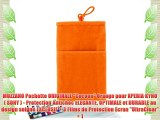 MUZZANO Pochette ORIGINALE Cocoon Orange pour XPERIA KYNO ( SONY ) - Protection Antichoc ELEGANTE