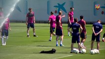 FC Barcelona training session ahead of Copa del Rey Final