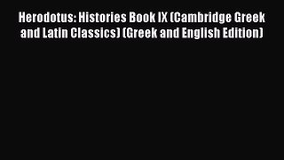 Read Herodotus: Histories Book IX (Cambridge Greek and Latin Classics) (Greek and English Edition)