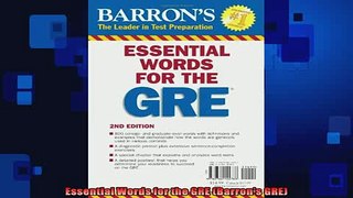 READ book  Essential Words for the GRE Barrons GRE  FREE BOOOK ONLINE