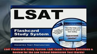 FREE DOWNLOAD  LSAT Flashcard Study System LSAT Exam Practice Questions  Review for the Law School  FREE BOOOK ONLINE