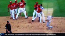 Rougned Odor HITS Jose Bautista - Texas Rangers vs Toronto Blue Jays - VIDEO
