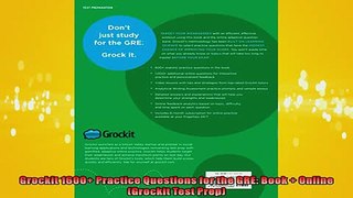 EBOOK ONLINE  Grockit 1600 Practice Questions for the GRE Book  Online Grockit Test Prep  FREE BOOOK ONLINE