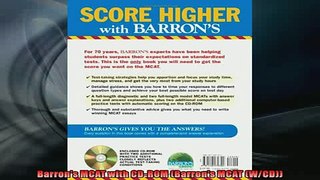 READ book  Barrons MCAT with CDROM Barrons MCAT WCD  FREE BOOOK ONLINE