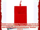 MUZZANO Pochette ORIGINALE Cocoon Rouge pour HTC EVO 3D - Protection Antichoc ELEGANTE OPTIMALE