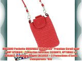 MUZZANO Pochette ORIGINALE CityPoche Premium Corail pour SONY XPERIA S - Protection Antichoc