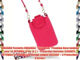 MUZZANO Pochette ORIGINALE CityPoche Premium Rose bonbon pour LG OPTIMUS L5 II ( L5 2 ) - Protection