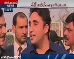 Bilawal Bhutto Zardari Talking to Media