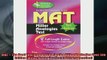 Free PDF Downlaod  MAT  The Best Test Preparation for the Miller Analogies Test 5th Edition Miller  BOOK ONLINE