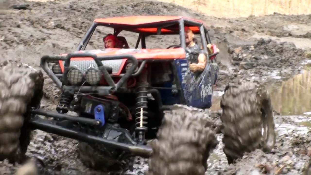 RC Cars OFF Road #MUD Adventure 4x4 VS 6x6 – MAN Truck The Beast VS #Axial Wraith
