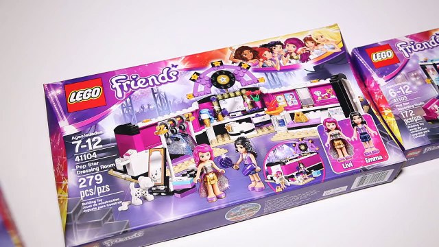 Lego Friends Pop Star Studio - Dressing Room - Stage - Bus - Limo Speed Build
