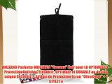 MUZZANO Pochette ORIGINALE Cocoon Noir pour LG OPTIMUS L3 - Protection Antichoc ELEGANTE OPTIMALE