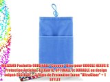 MUZZANO Pochette ORIGINALE Cocoon Bleu pour GOOGLE NEXUS S - Protection Antichoc ELEGANTE OPTIMALE