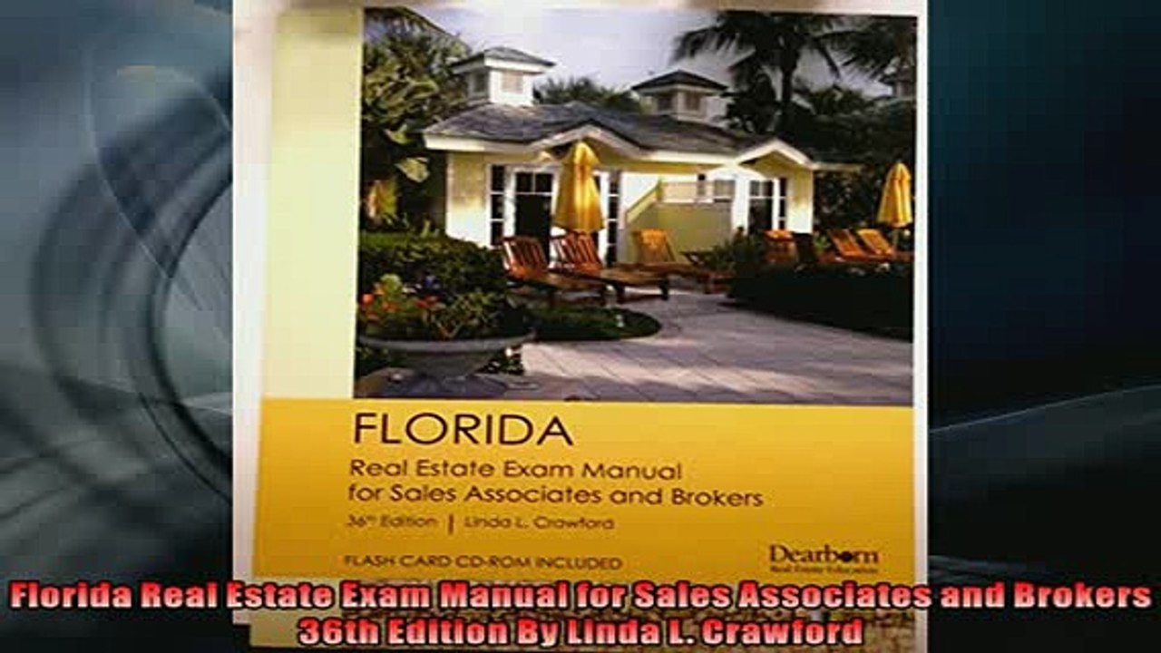 EBOOK ONLINE  Florida Real Estate Exam Manual for Sales Associates and Brokers 36th Edition By Linda L  FREE BOOOK ONLINE