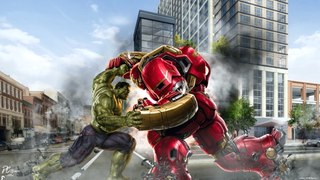 Hulk vs Homem de Ferro com a Hulkbuster em Vingadores 2: Era de Ultron - Filme - Trailer - Ação