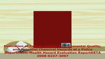 PDF  Evaluation of Cancer Indoor Environmental Quality and Potential Chemical Hazards at a Read Online