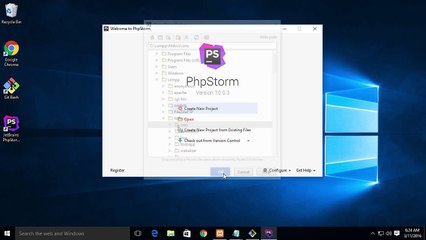 Opening a project in the IDE