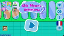 Hippopotame en Francais | Aéroport enfants Adventures 2 | Hippo Jeux | Jeux pour Bébé
