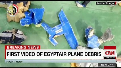 First video of EgyptAir plane debris