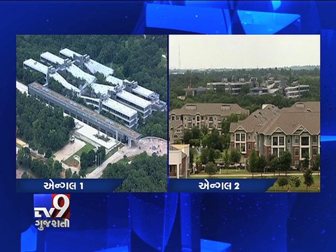 Video shows controlled demolition of former American Airlines HQ - Tv9 Gujarati