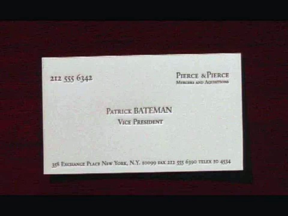 American Psycho ♫ - 24 American Psycho (reprise)