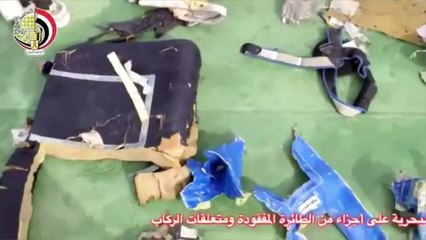 Crash EgyptAir : les images des débris